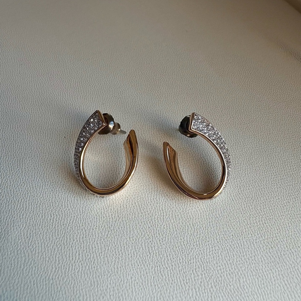 Elegant Gold and Silver Women's Earrings